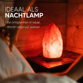 Biologische Himalaya zoutlamp met natuurlijke luchtzuiverende werking.