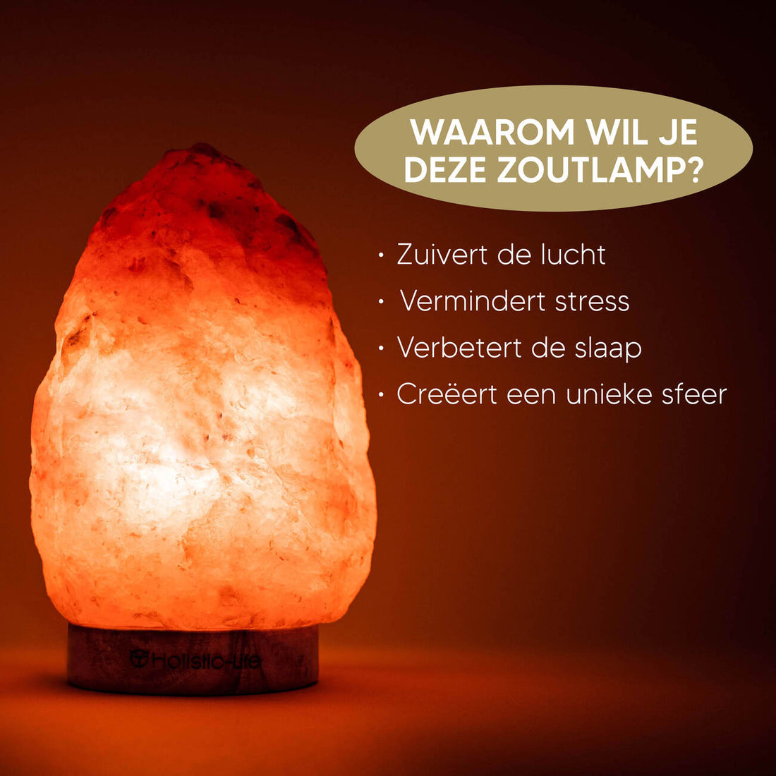 Dimbare Himalaya Zoutlamp 2-3KG - Holistic-Life