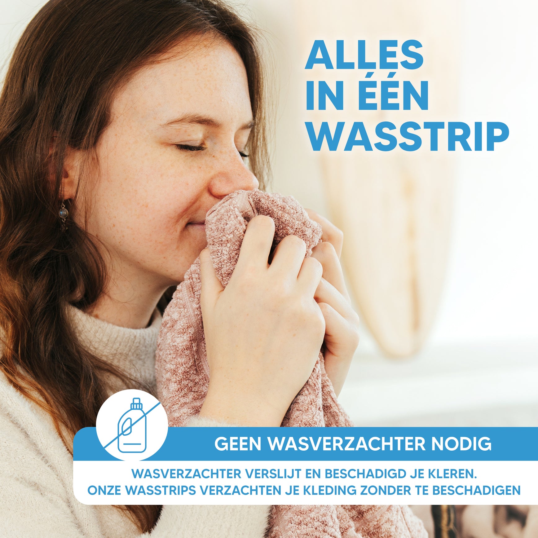 Hypoallergene en vegan wasstrips, geschikt voor gevoelige huid.