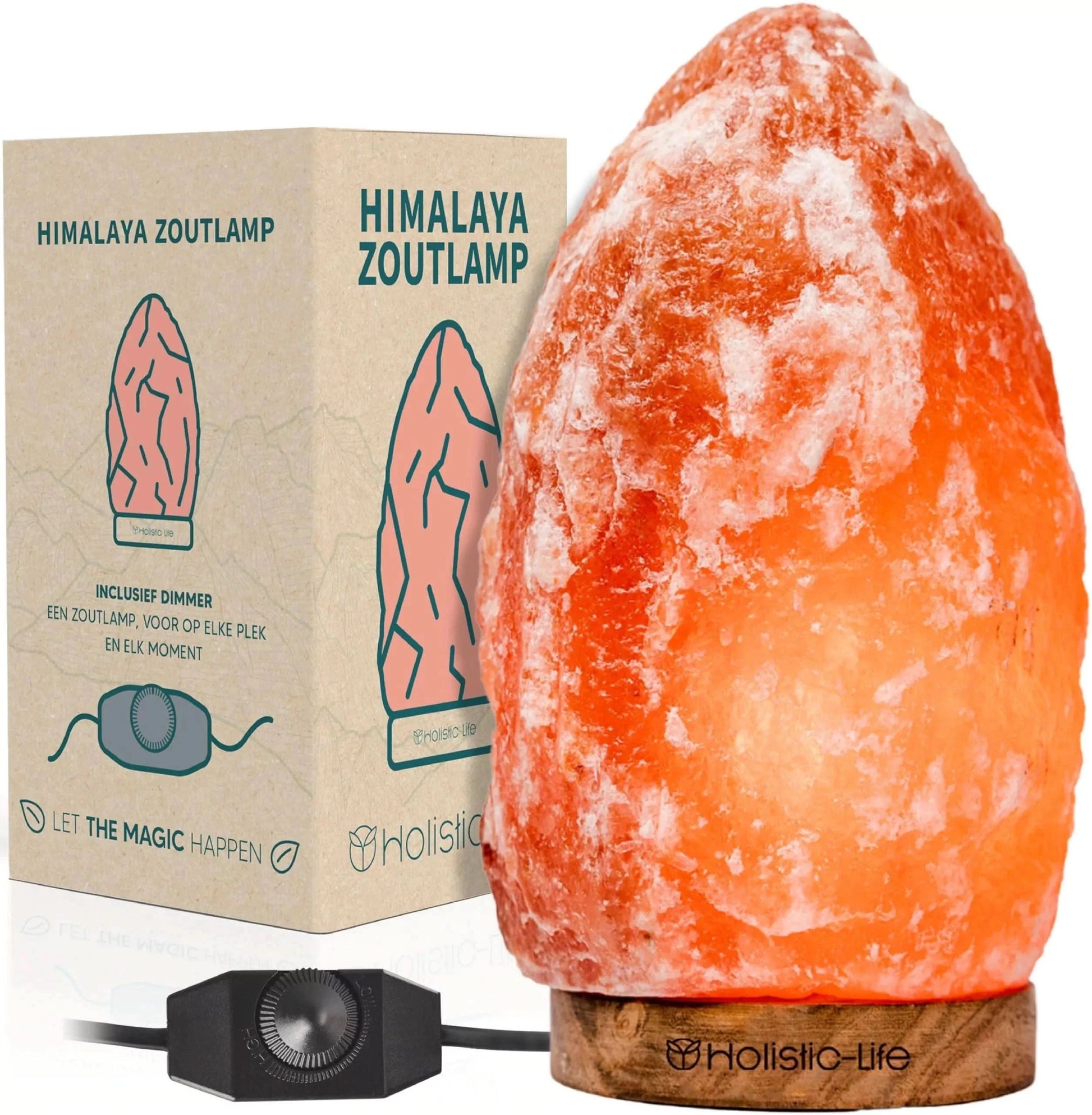 Dimbare Himalaya Zoutlamp 3-5KG - Holistic-Life