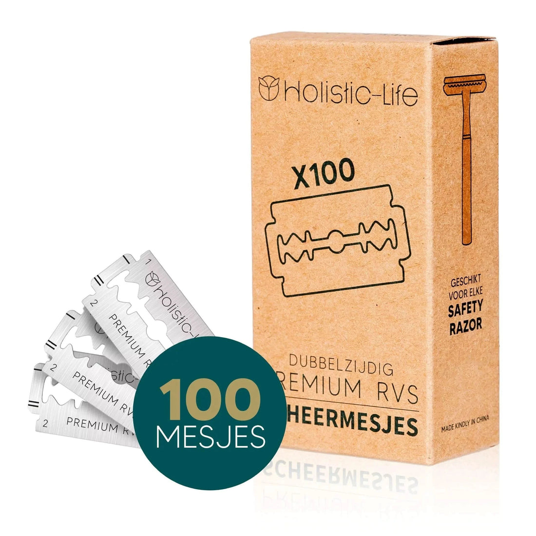 100 Navulmesjes Double Edge – Voor Safety Razor - Holistic-Life