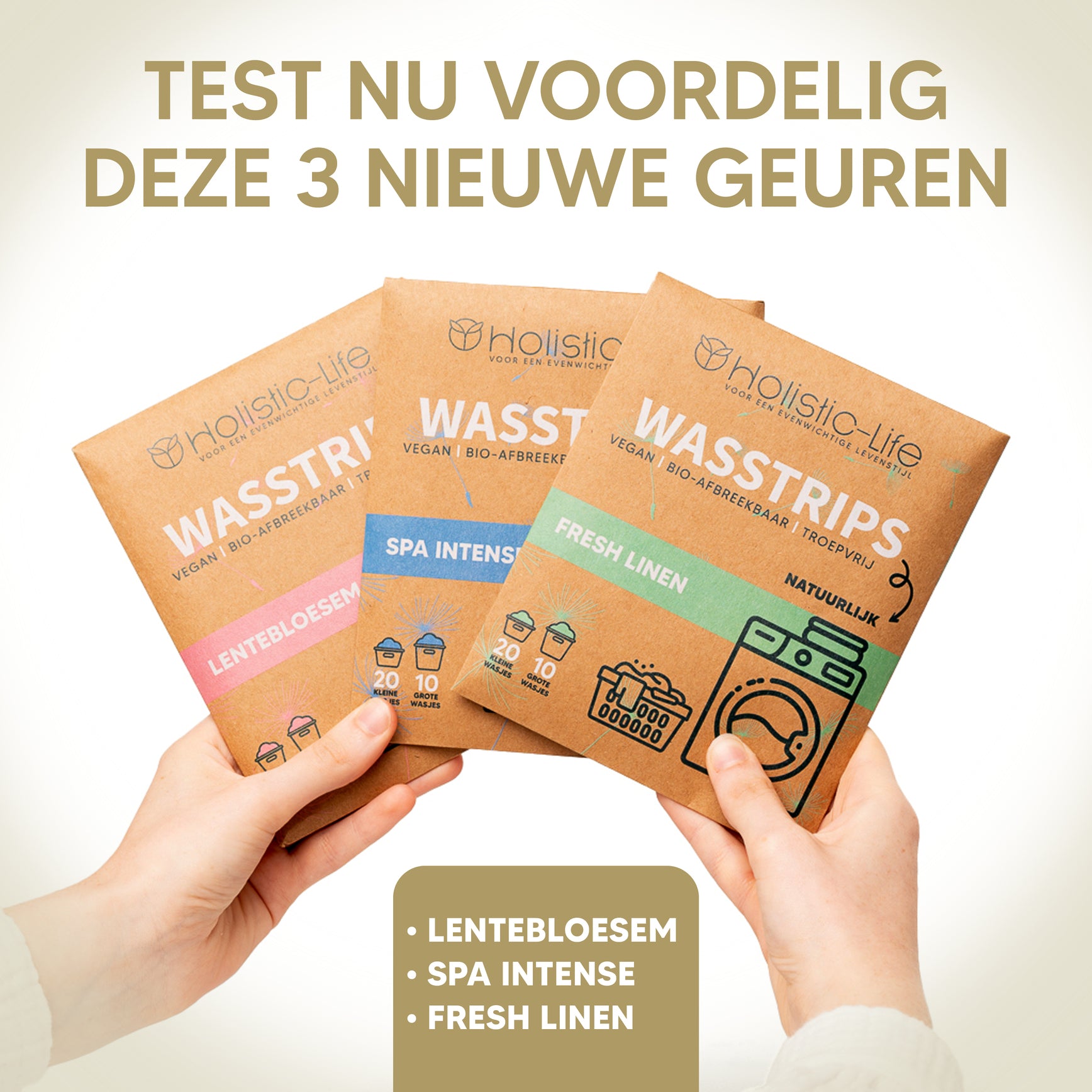 Wasmiddeldoekjes en wasstrips, een krachtige oplossing voor fris wasgoed.