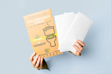 Biologisch afbreekbare wc reiniger strips voor fris toilet